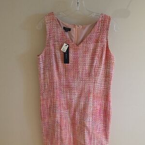 Talbots Pink Tweed Mini Dress